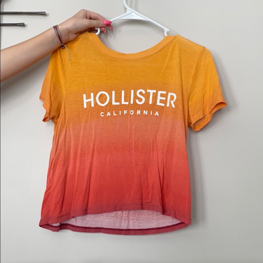 hollister ombré color flowy tee